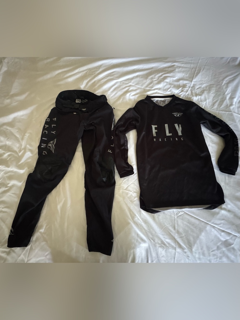 FLY Racing Black Jersey and Pants Set